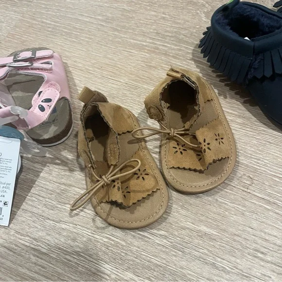 Bundle of baby girl sandals shoes 3-6 months / 6-9 months - Picture 3 of 6